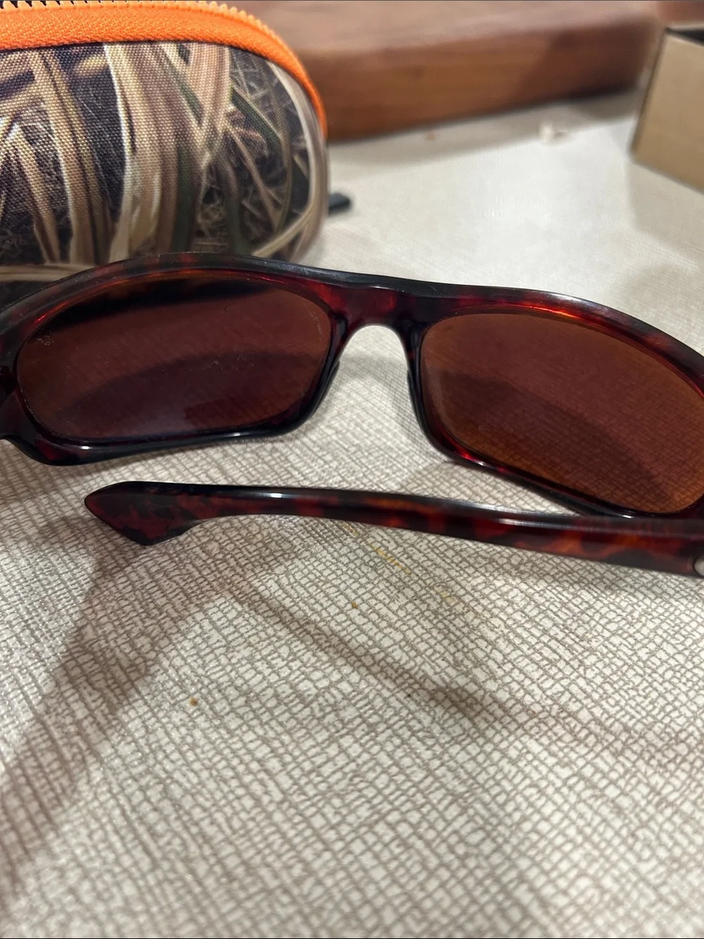 Costa Men's Sunglasses - Dark Red Frame with Blue-Green Mirrored Lenses